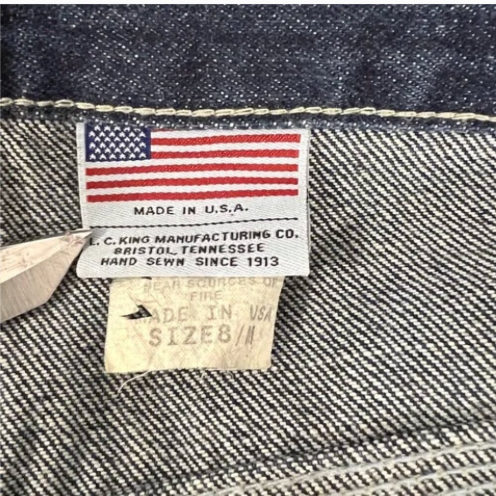 Vintage Pointer Brand Hunting Jeans Canvas Front Women's Sz 8 / M Inseam 28" - Picture 5 of 8